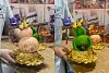 Gengar & Calcifer with LED - Pokemon Howl's Moving Castle Resin Statue - lucky Studio