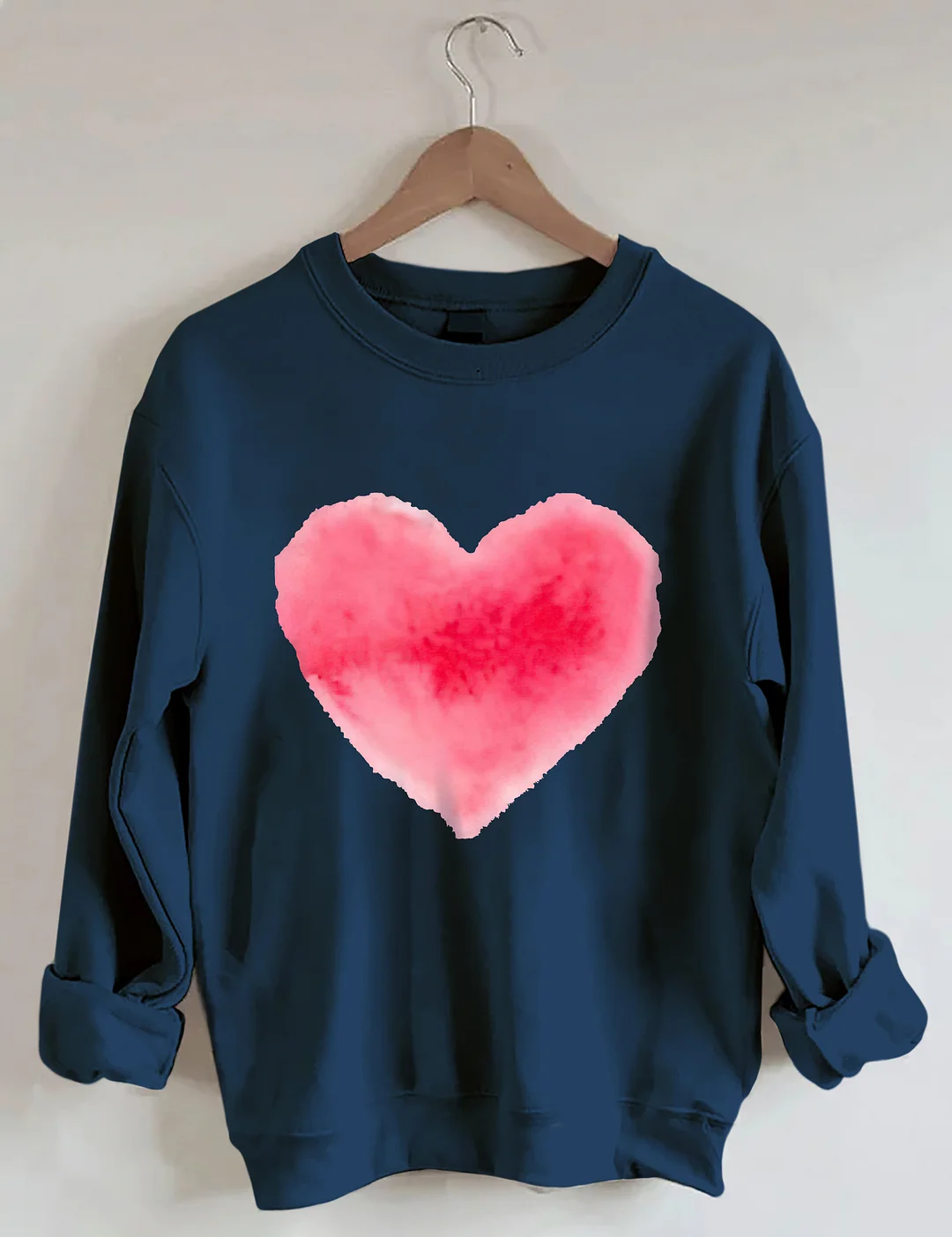 Watercolor Heart Valentine's Day Sweatshirt