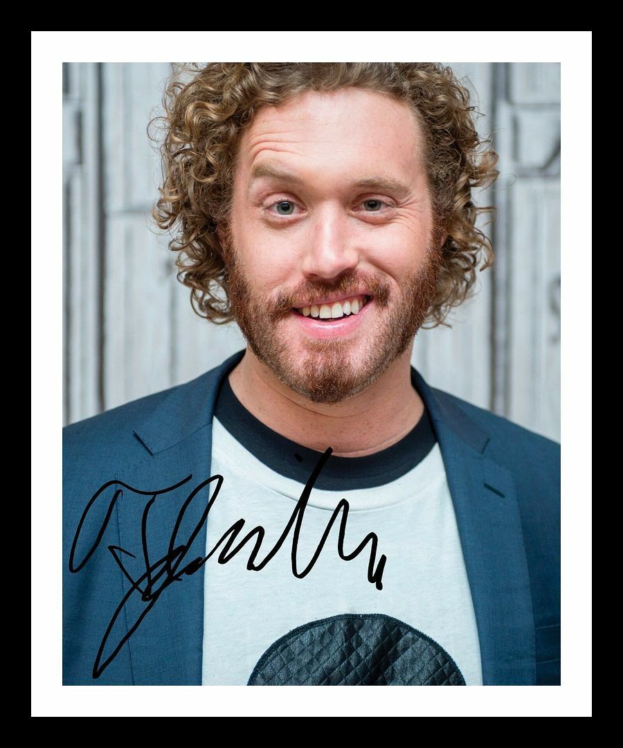 T.J. Miller Autograph Signed & Framed Photo Poster painting 1