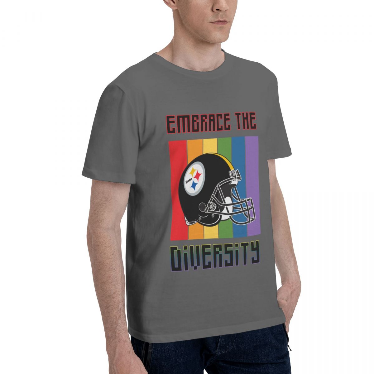 Pittsburgh Steelers Embrace The Diversity Cotton T-Shirt Men's
