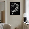 DIY Pearl Painting Beautiful Lines for Home Wall Decor with Frame(40*30cm)