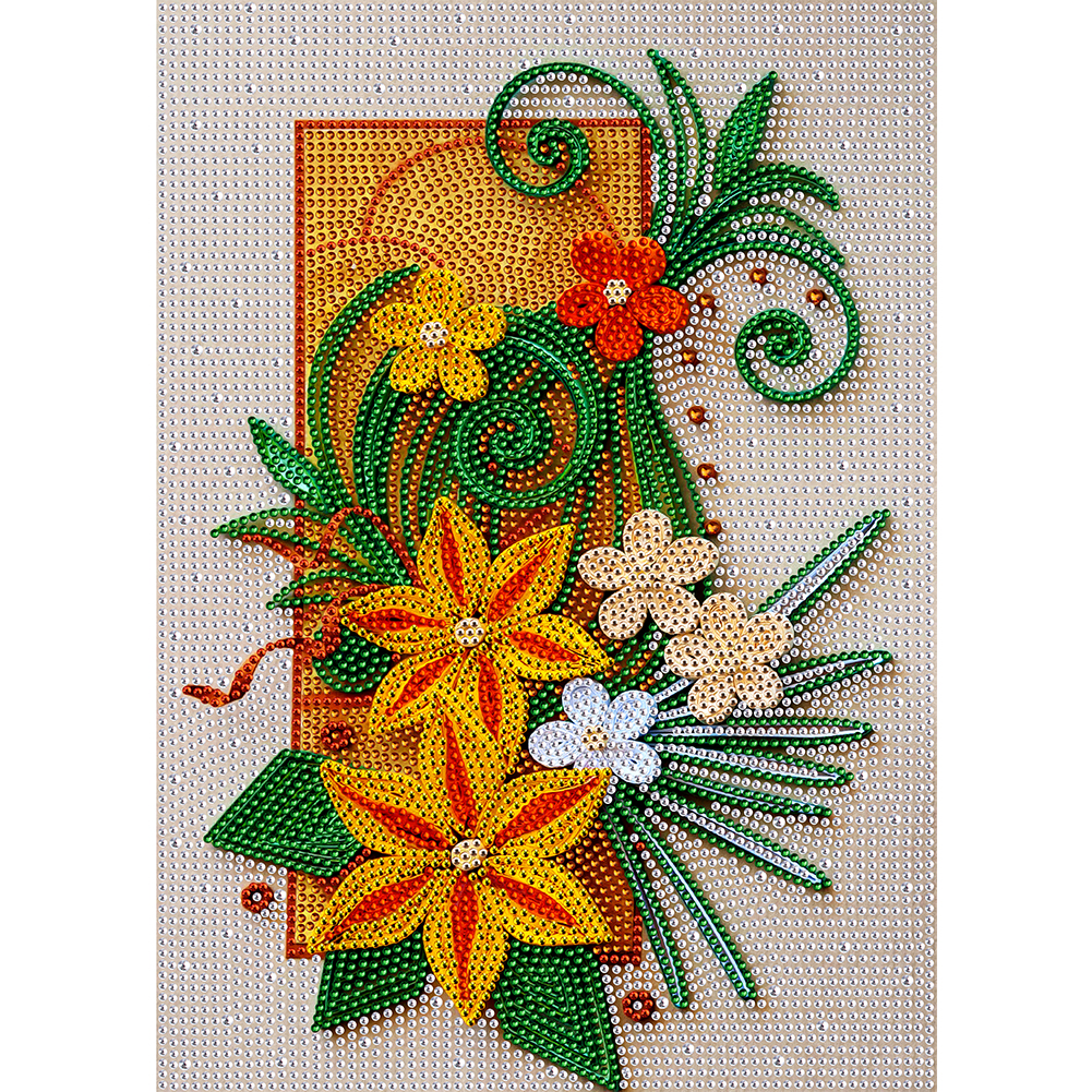 

Flower Quilling Paper - Crystal Special Shaped Diamond Painting - 30*40CM, 501 Original