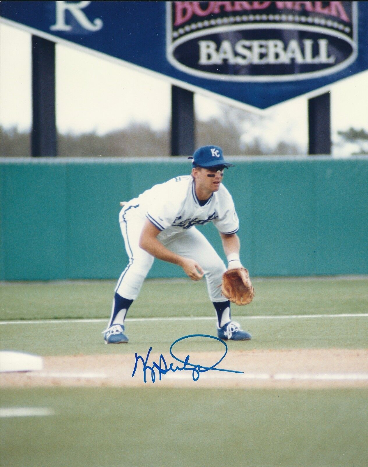 Signed 8x10 KEVIN SEITZER Kansas City Royals Autographed Photo Poster painting - COA