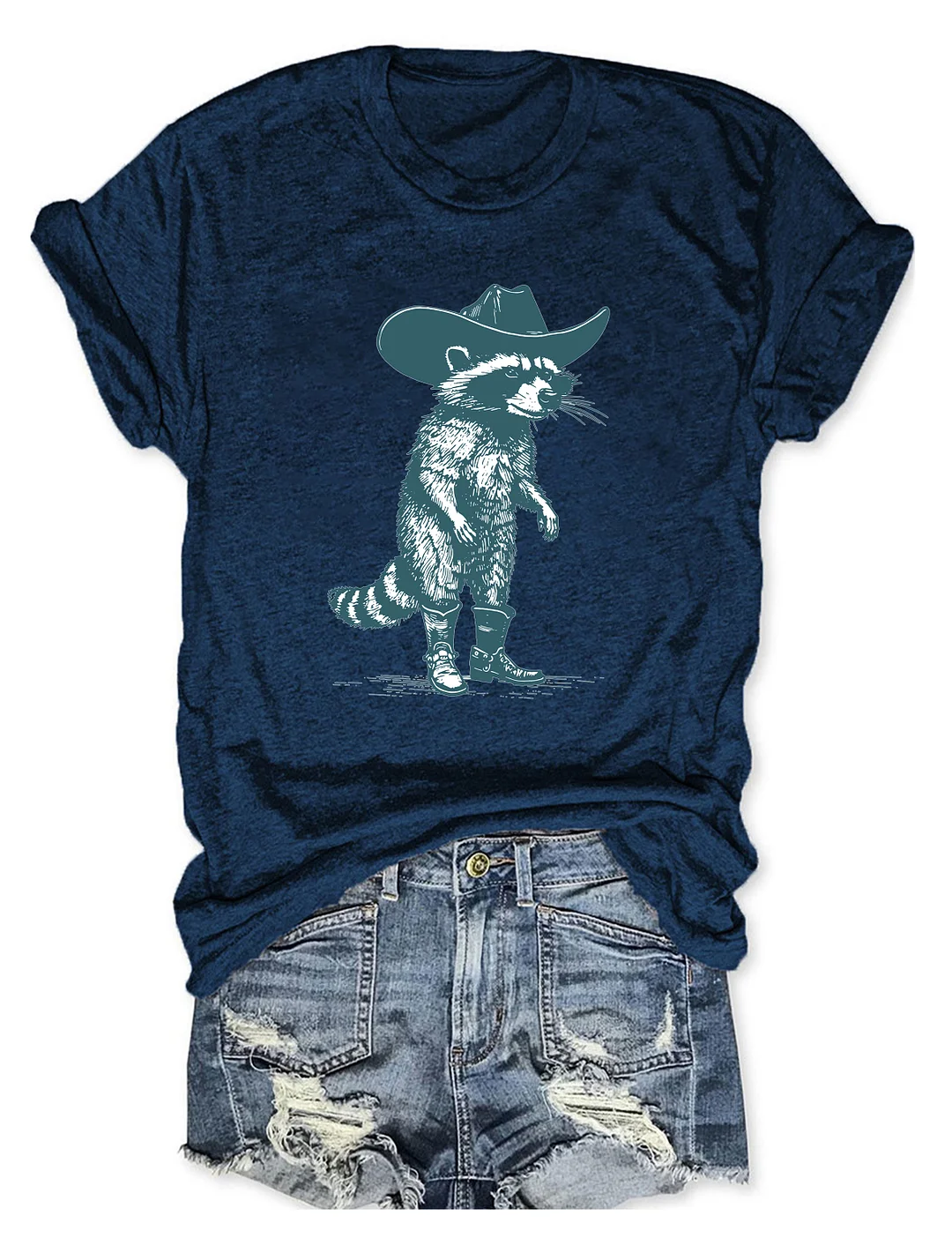 Vintage Cowboy Racoon T-Shirt
