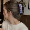 Purple Flowers DIY Diamond Painting Claw Clips for Adults Beginners Diamond Art Western Hair Clips Anti-Slip Design for Women Long Short Hairstyle Jewelry Supplies