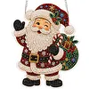 Santa Claus Acrylic DIY Diamond Painting Pendant Double-Sided Print Kit