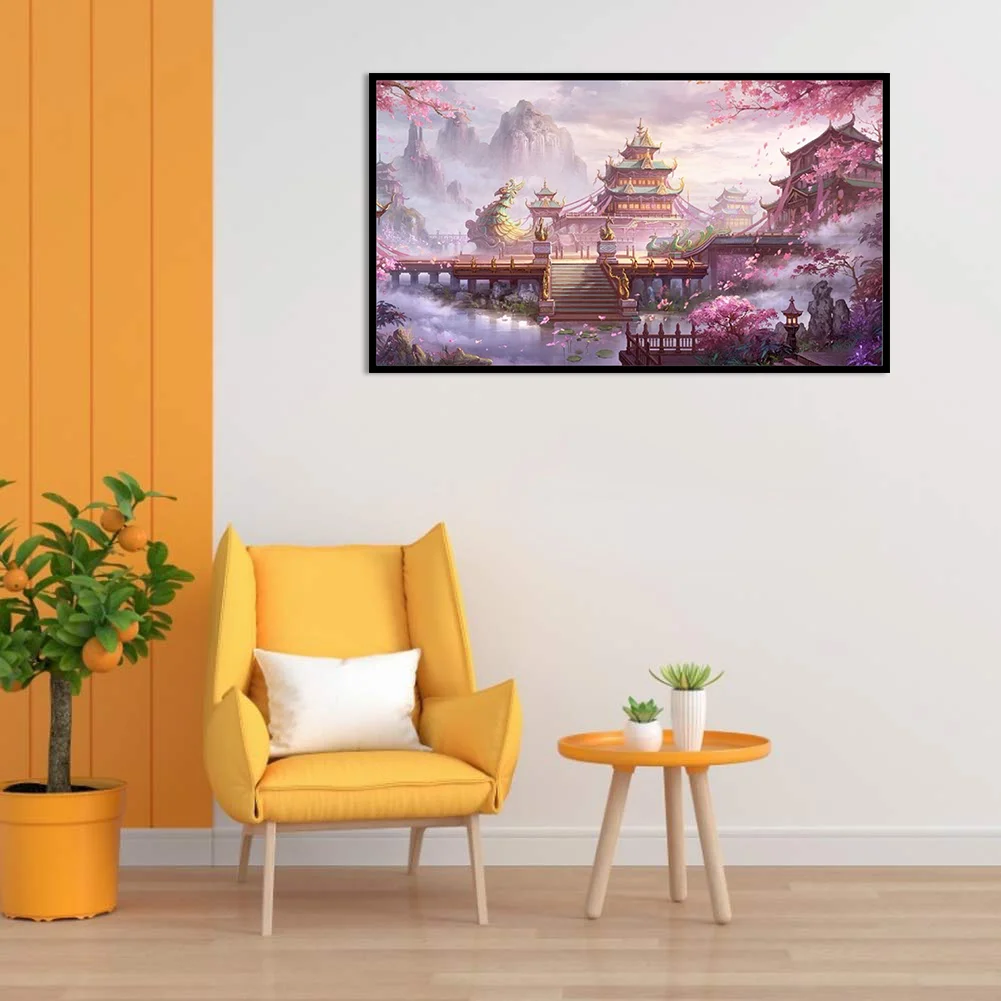 Full Printed Cross Stitch 11CT - Fairyland Tower(45*80cm)