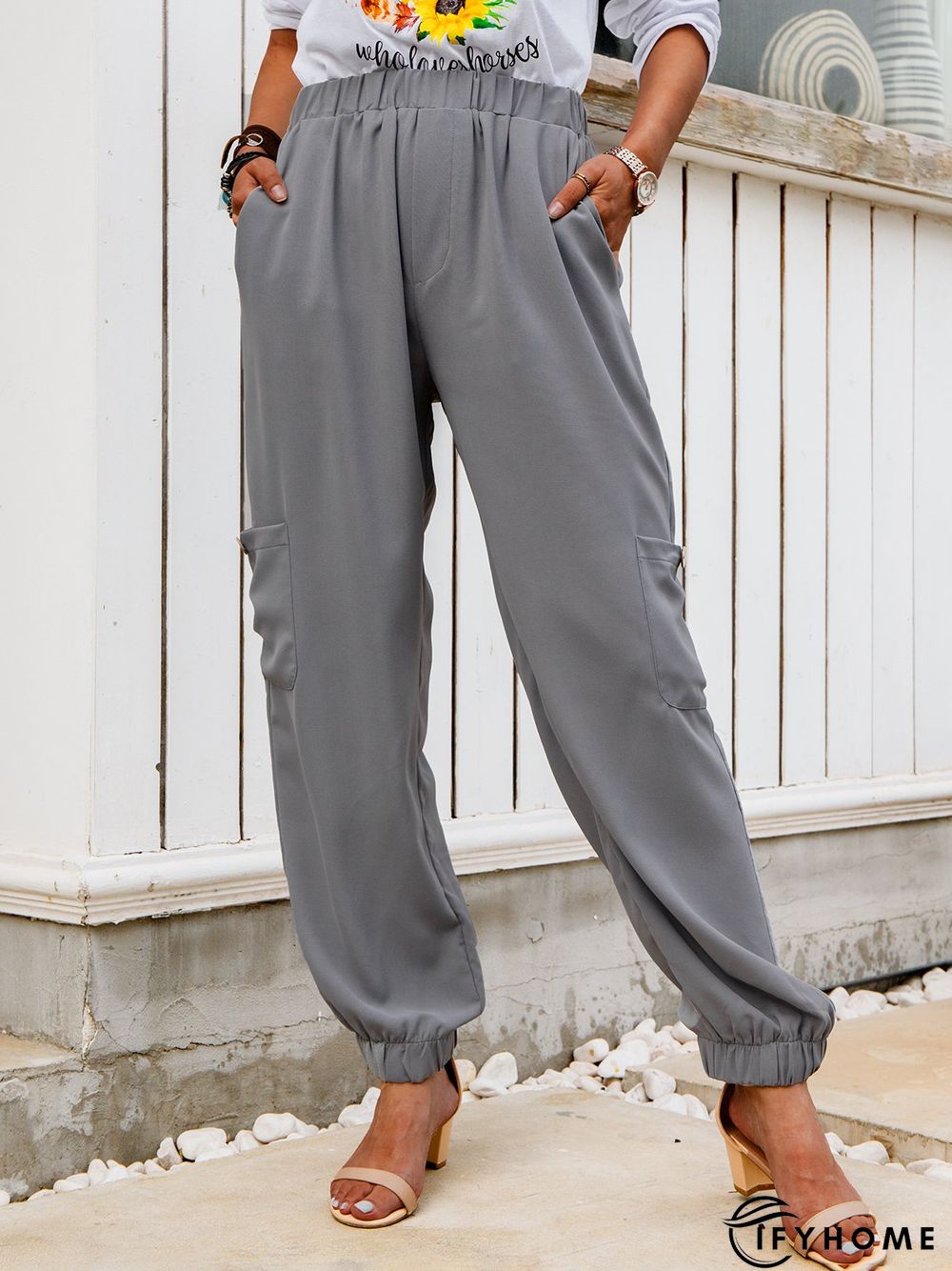 Casual Solid Pants | IFYHOME
