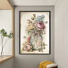 (Big Size)Peony In Vase - 11CT Stamped Cross Stitch 40*60cm/15.75*23.62in