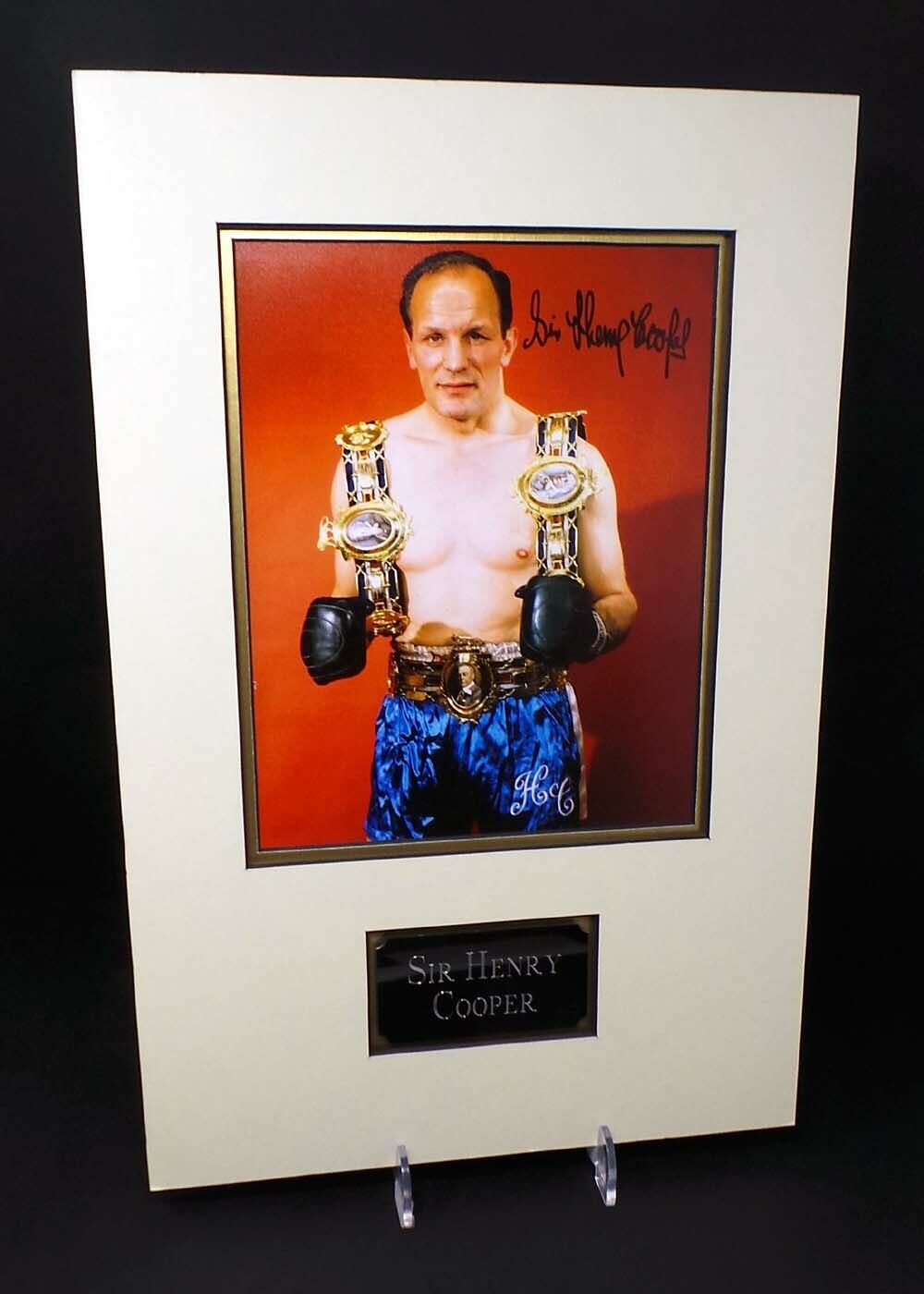 Sir Henry COOPER British Boxing Legend Signed & Mounted 10x8 Photo Poster painting AFTAL RD COA