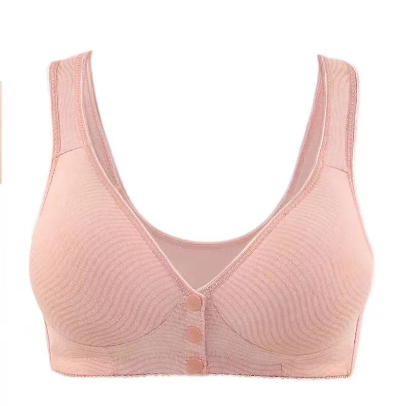 3 PCS/Cotton Soft Front Button Bra