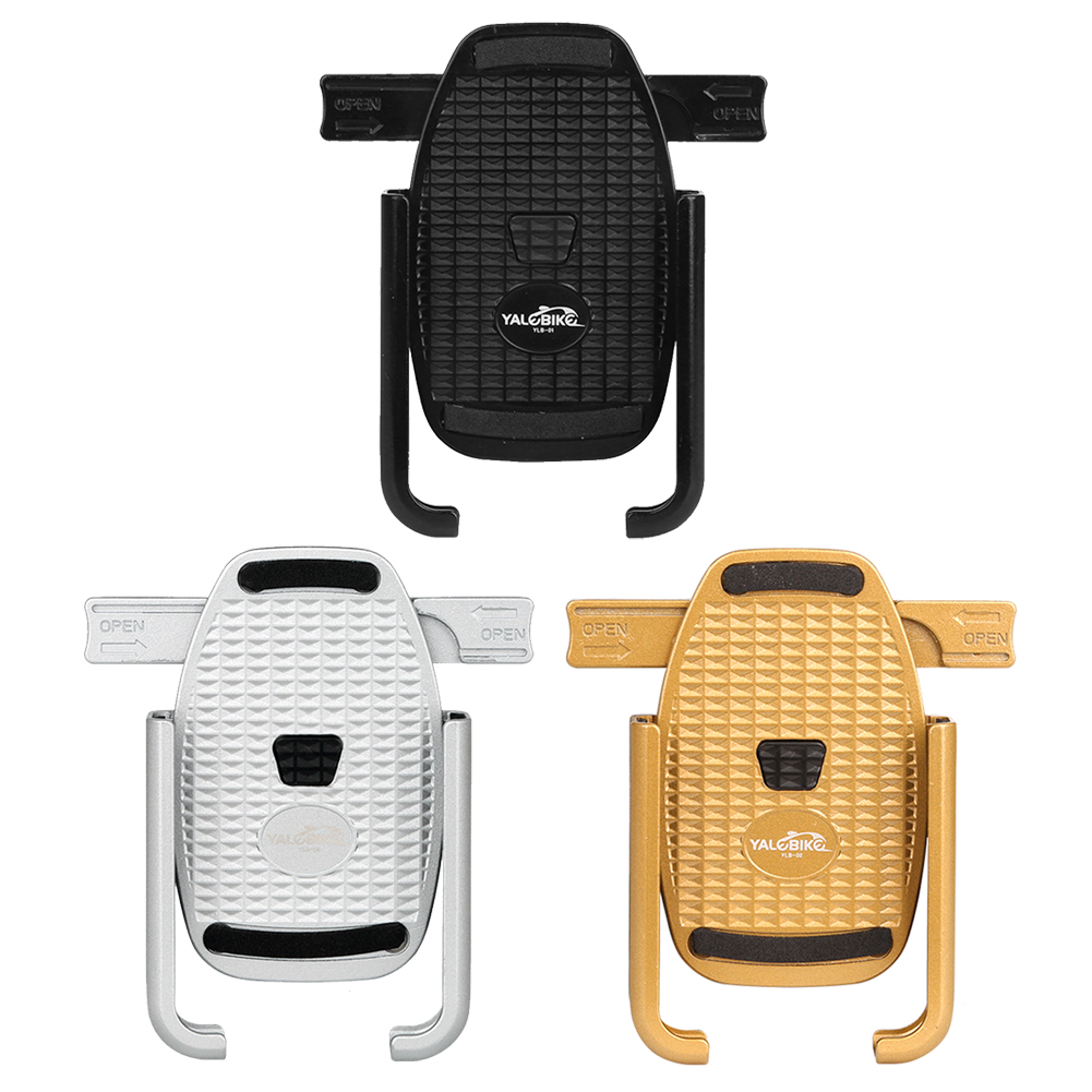 

Aluminum Alloy Motorcycle Bike Handlebar Phone Mount for 4.7-6.5 inch Phone, Silver, 501 Original