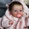[Heartbeat Coos🔊 & Breath] 18" Real Lifelike Cute Awake Reborn Newborn Doll Named Alica with Brown Hair - RBBI-Myrebornbabydoll&reg; Myrebornbabydoll&reg;