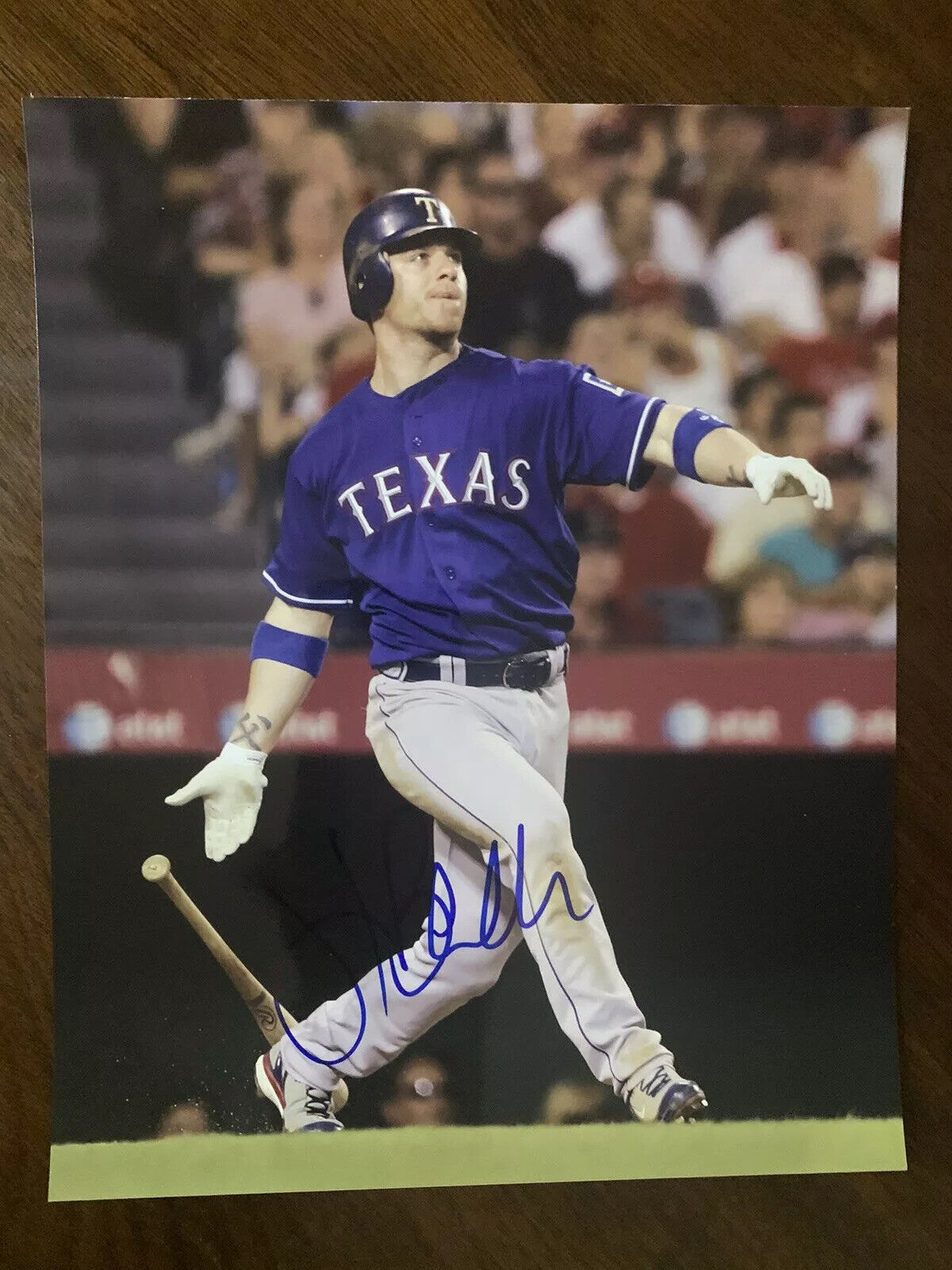 Hank Blalock Signed Texas Rangers 8x10 Photo Poster painting