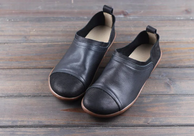 Vstacam Barefoot  Shoes Women Balerina Shoes Plus Size 41 42 43 44 Women's Flat Shoes  Slip-on  Leather Woman Flats