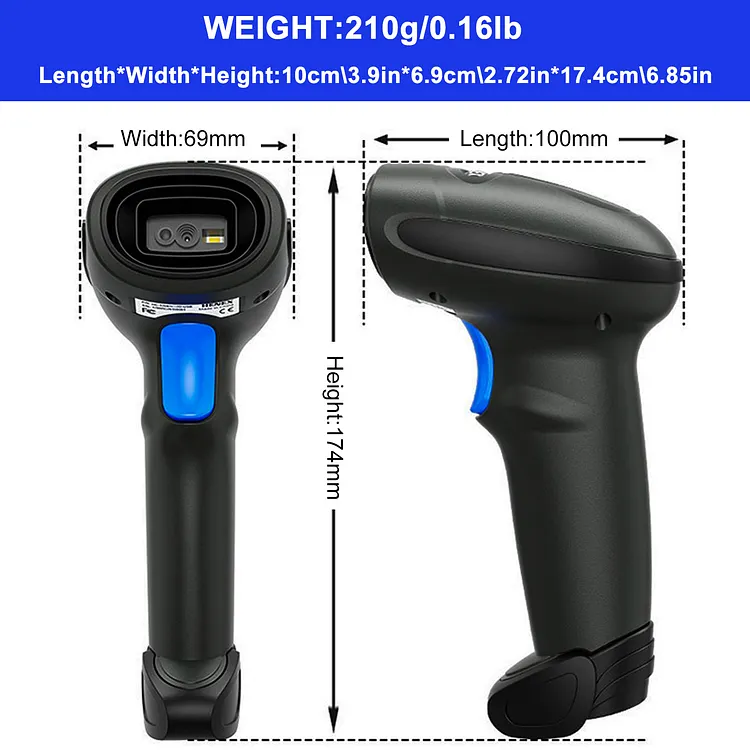 Lecteur Code à Barre Sans Fil 1D/2D Noir (CY8220) Au Meilleur Prix En Lecteur Code à Barre Sans Fil 1D/2D Noir (CY8220) Au Meilleur Prix En