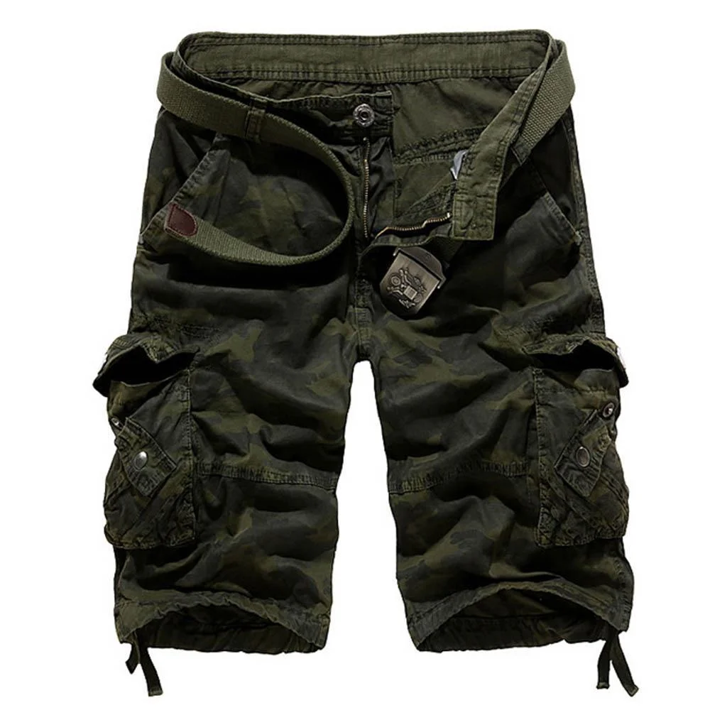 Casual Cargo Shorts Camouflage Half Length Pants