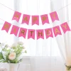 10PCS Gilding HAPPY BIRTHDAY Celebration Party Wall Hanging Flags Decor
