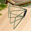 Camping Foldable Metal Stand Stainless Steel Stand for Outdoor Picnic (Green)