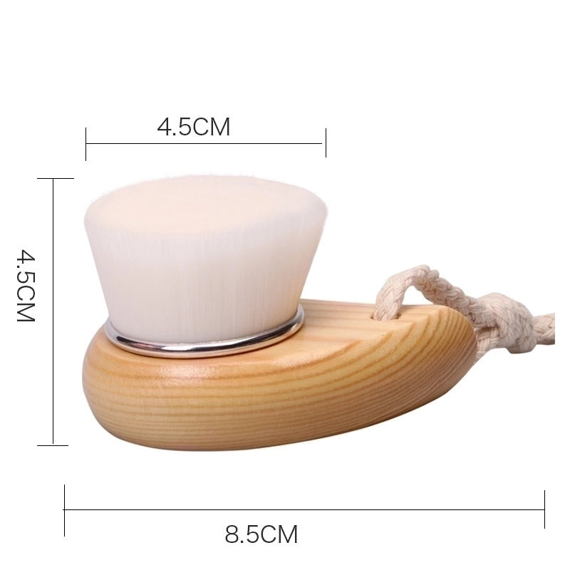Beech Wooden Handle Facial Cleansing Brush