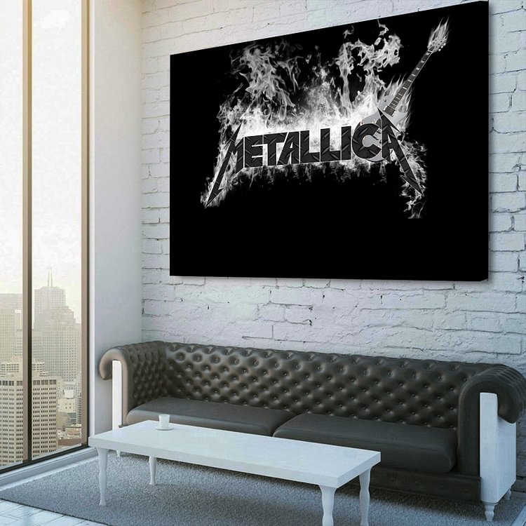 Metallica Classic Logo Canvas Wall Art