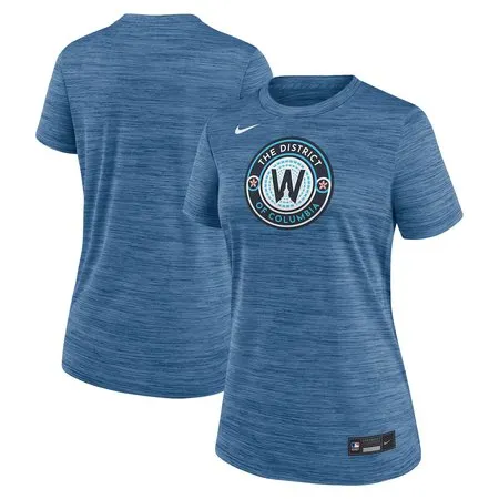 Women's Washington Nationals  Blue 2025 City Connect Authentic Collection Velocity Performance T-Shirt