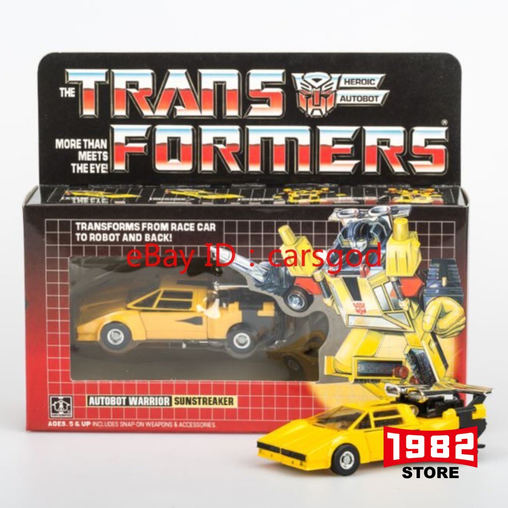 Transformers G1 Autobot Warrior Sunstreaker KO Facsimile Action Figure &ndash; MISB (Mint in Sealed Box) Gift Edition, Highly Detailed Replica