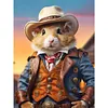 Handsome Cowboy Animal-Full Round Diamond Painting 30*40CM