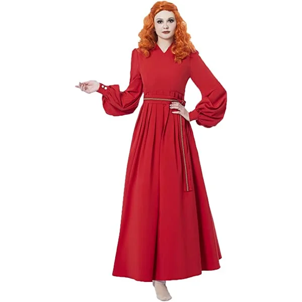 Women's Princess Bride Costume Buttercup Red Dress Cosplay Costume Halloween
