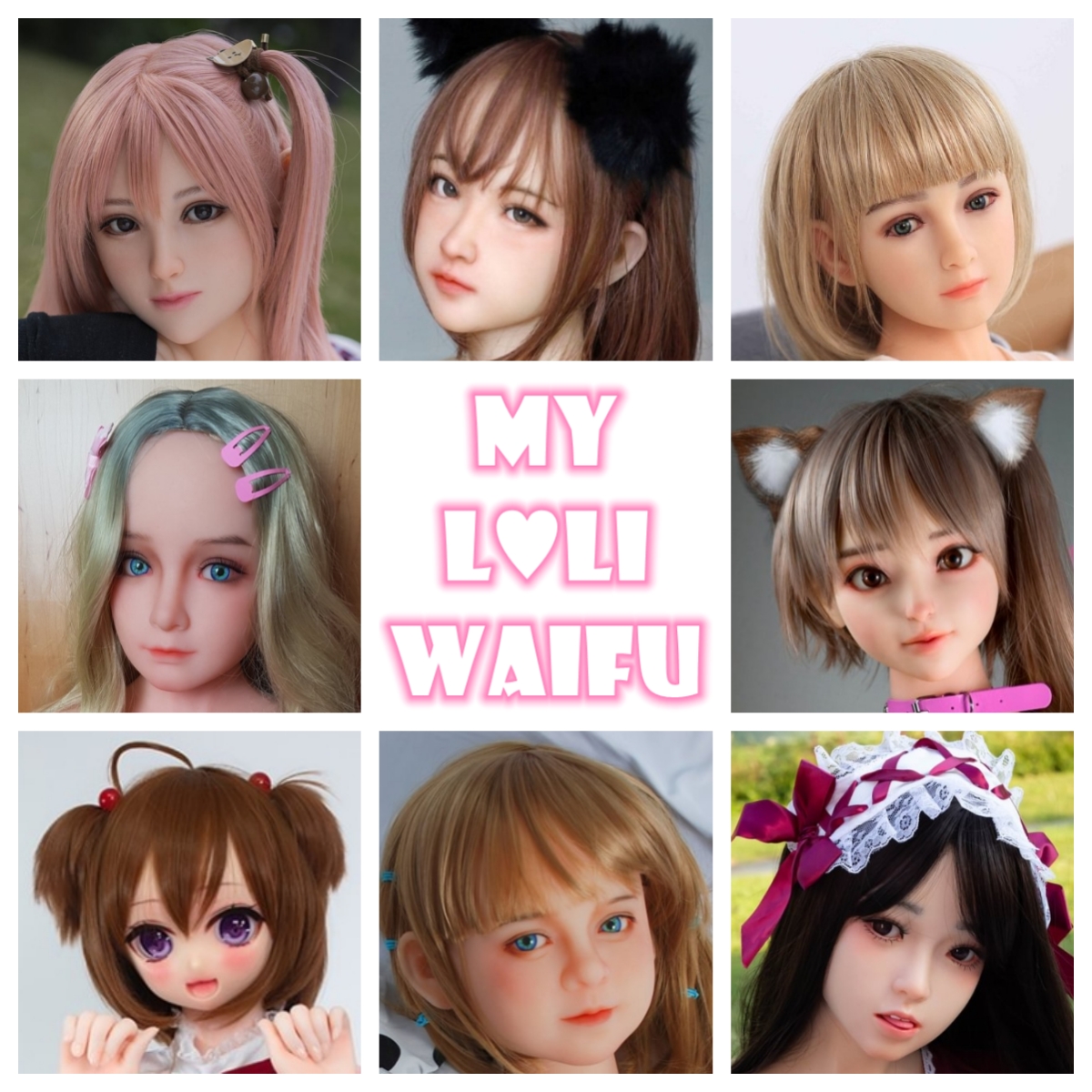 Myloliwaifu Sex Doll Heads (NO.540)  Littlelovedoll