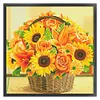 Sunflower Basket-11CT Stamped Cross Stitch 61*61cm/24.02*24.02in(Big Size) tapestrymarket
