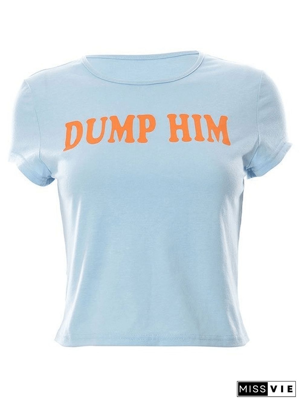 Letter Pattern Crop Top