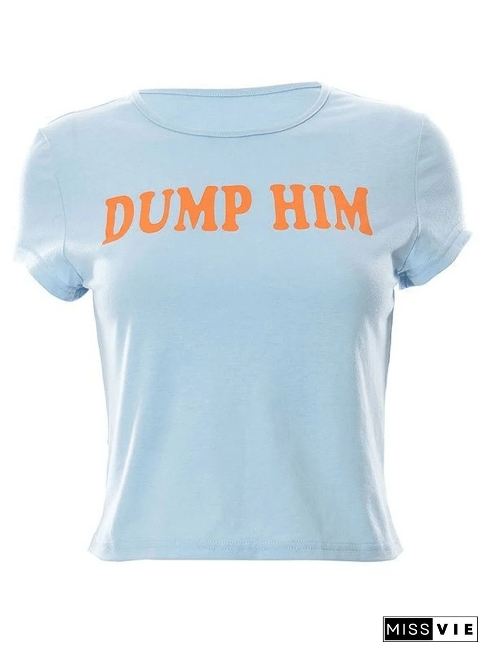 Letter Pattern Crop Top