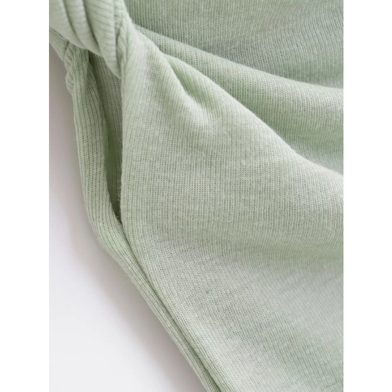 Ootddress Twist Off-Shoulder Slim T-shirt Solid Patchwork Elegant Backless Women's Top Y2k Top Pleated Casual Strapless Pullover Tee