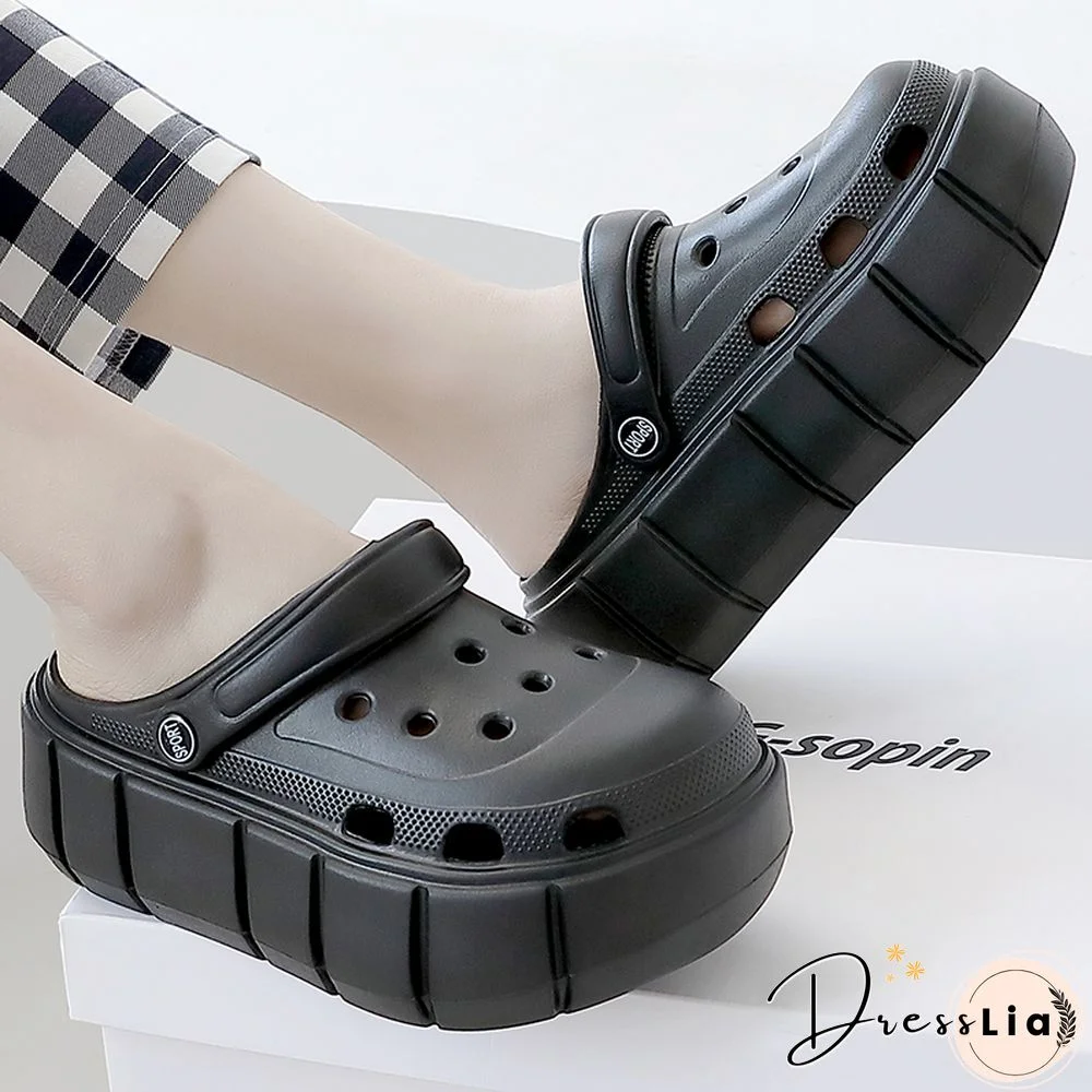 Platform Sandals Summer Women Slippers 6cm Wedges Sandals Outdoor Clogs Thick Street Beach Slide Flip Flops Garden Shoes