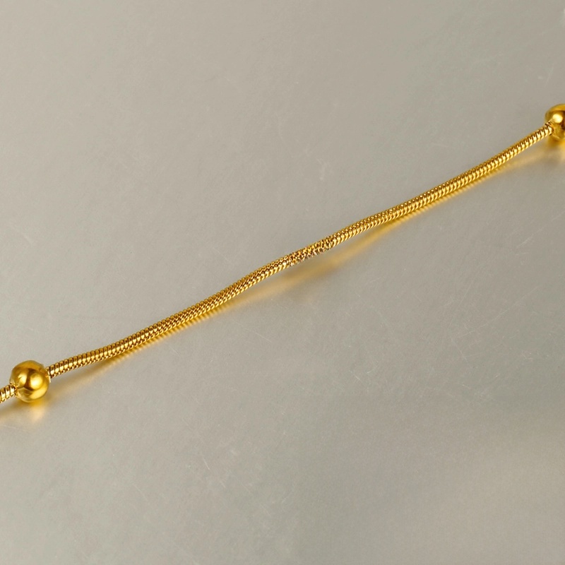 1 Piece 304 Stainless Steel 18K Gold Plated Cable Chain Snake Chain 42+5cm Jewelry Accessories Chain