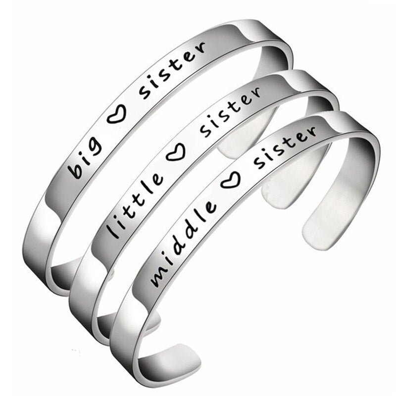 Bangle Bracelet For two Sis three Sis