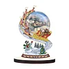 DIY Christmas Crystal Ball Diamond Painting Single-sided Wooden Desktop Ornaments