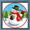 Xmas Snowman - Square AB Drills Diamond Painting(35*35cm)