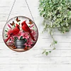 Diamond Painting 2D Flat Cardinal Pendant Window Hanging Art for Home Decor