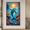 Diamond Painting-DIY Round Partial AB Drill Marine Life（45x75cm）
