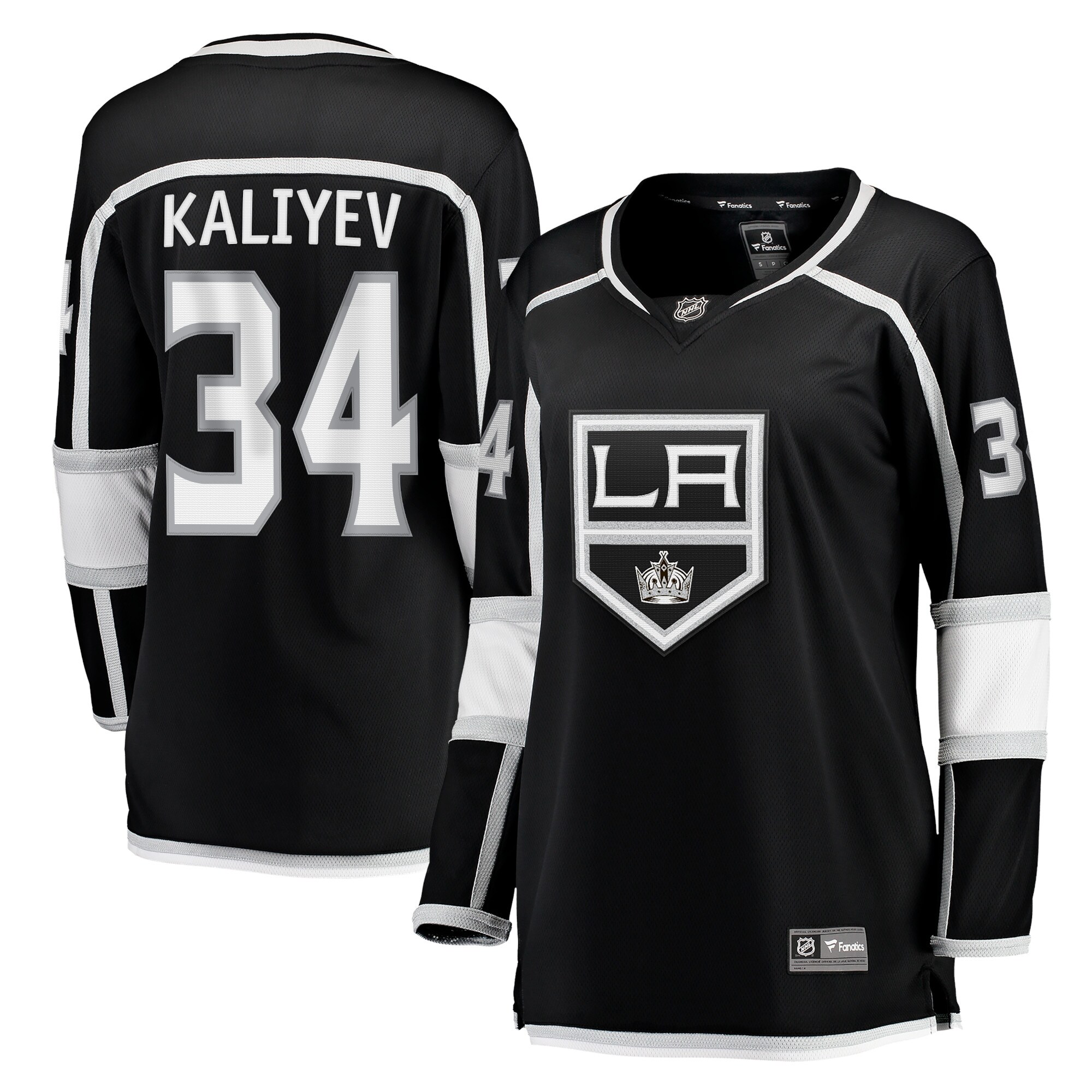 Arthur Kaliyev Los Angeles Kings Fanatics Women&rsquo;s Home Breakaway   Jersey &ndash; Black mysite