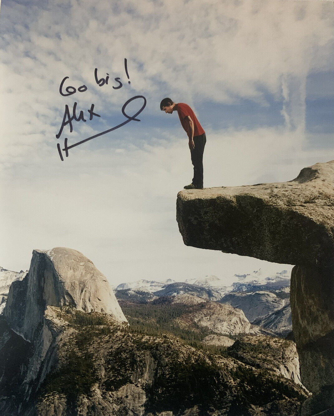 ALEX HONNOLD HAND SIGNED 8x10 Photo Poster painting ROCK CLIMBER AUTOGRAPH AUTHENTIC COA