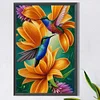 Diamond Painting -5D Full Round Drill Birdsong Fragrant Flowers(60x40cm)