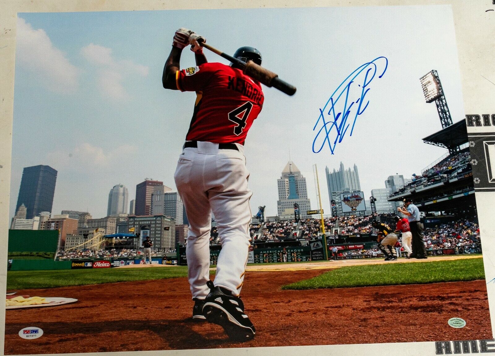 Howie Kendrick Signed Angels Baseball 16x20 Photo Poster painting PSA/DNA COA Picture Autograph