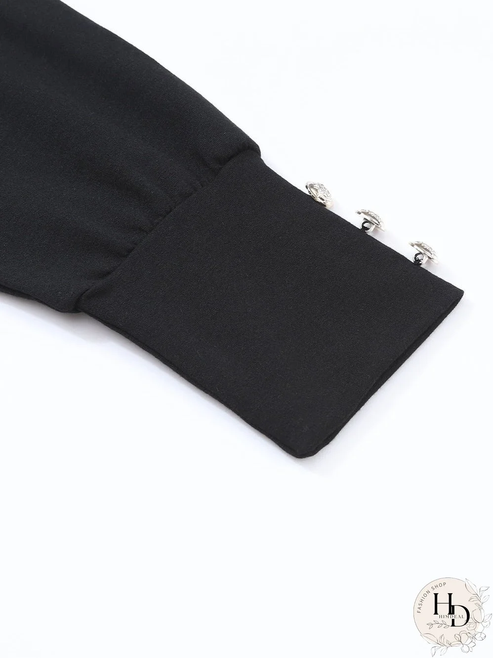 Stylish Black Cold Shoulder Top