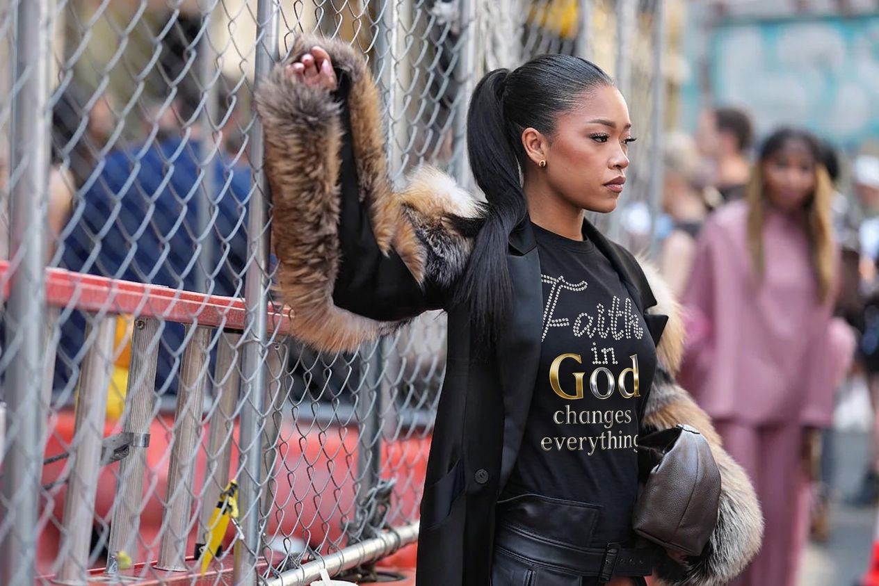 Fashion lifestyle with God inspired t-shirt