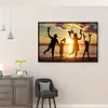 Diamond Painting -DIY Round Drill Sunset Family