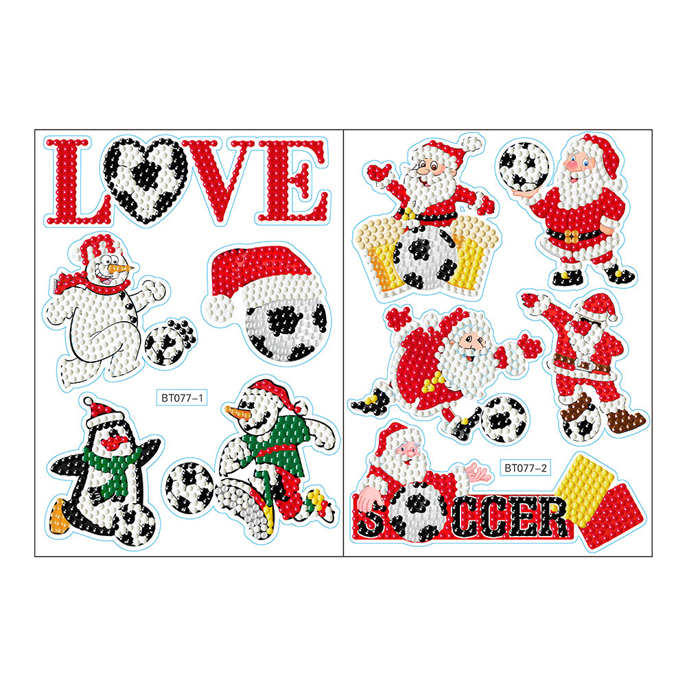 

2pcs Football Match - 5D DIY Craft Sticker, 501 Original