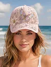 Garden Morning Baseball Cap with 55-65cm Adjustable Strap Adjustable Flowers Baseball Hat Lightweight Breathable Hats Unisex Gifts for Close People